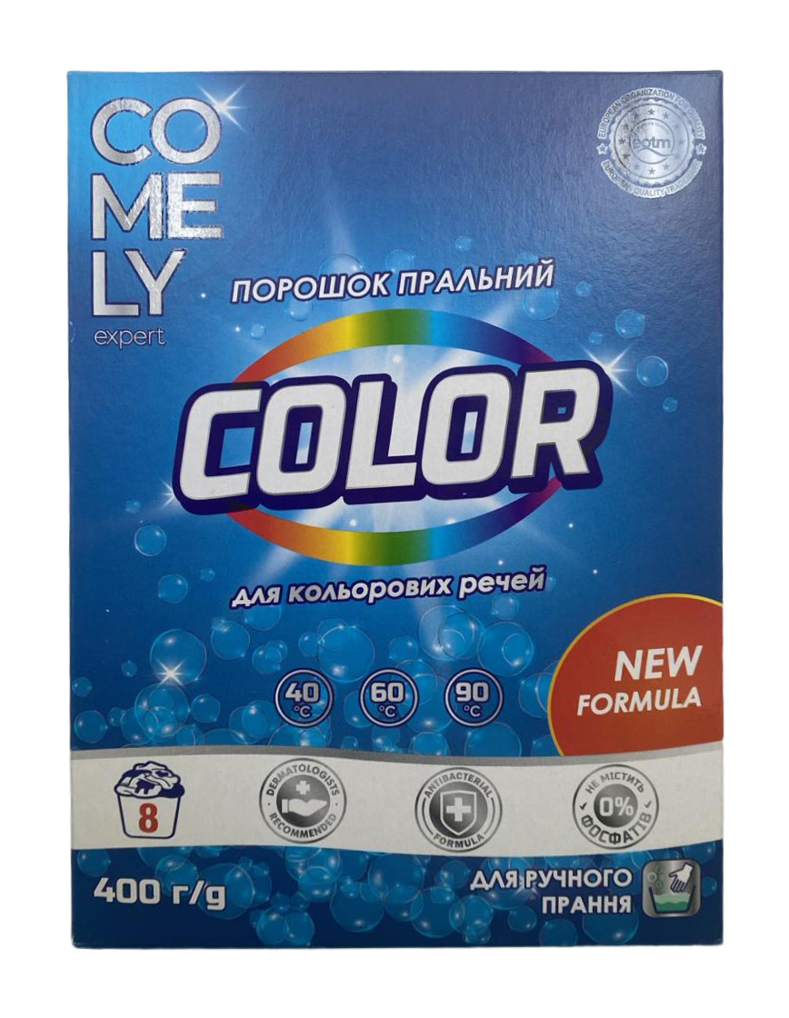 Порошок для прання кольорової білизни COMELY 400г